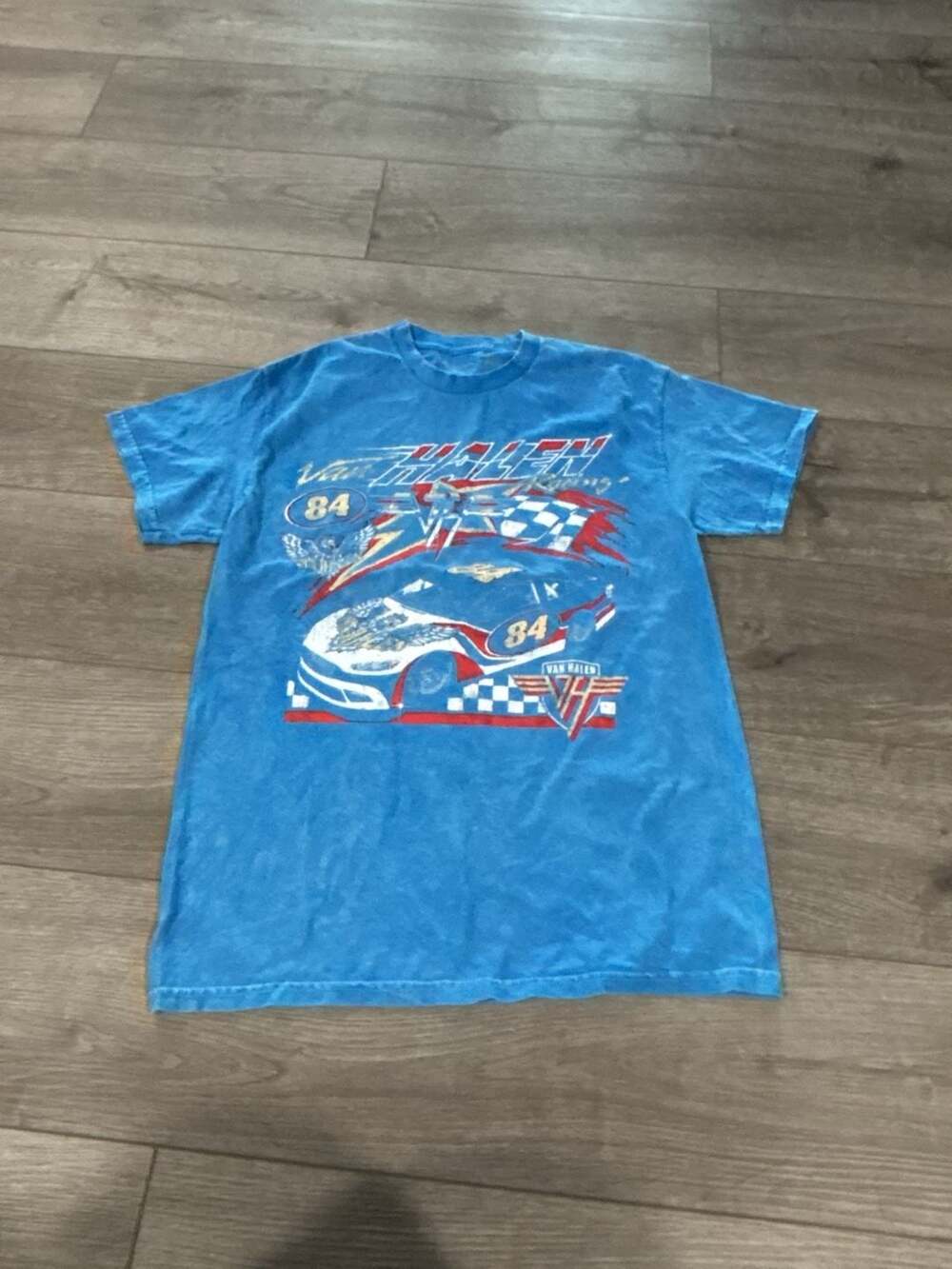 Van Halen Rock Band Racing Acid Wash T shirt